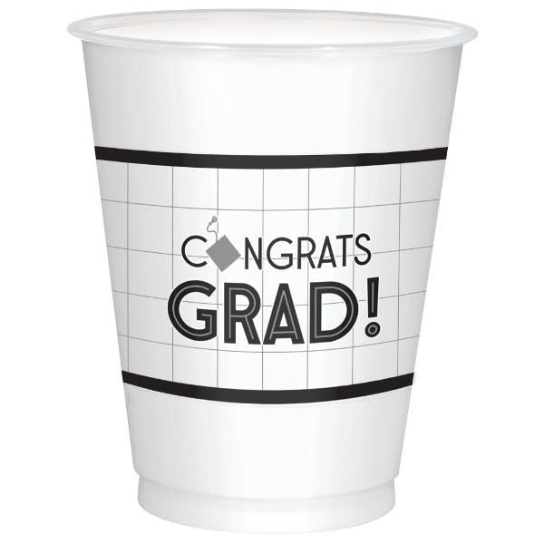 Grad Plastic Cups - B/W (25 ct.)