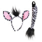 Zebra Ears Headband & Tail Kit