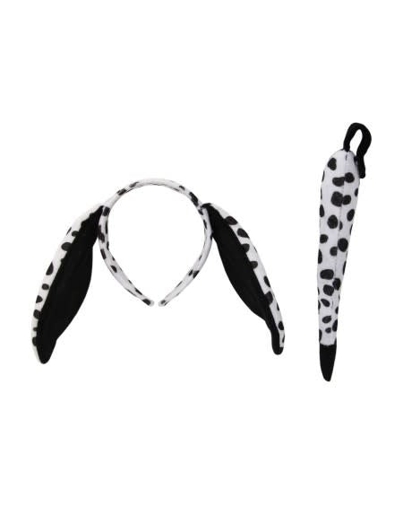 Animal Ears Headband & Tail Kit: Dalmatian