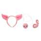 Animal Ears Headband, Nose, & Tail Kit: Pig