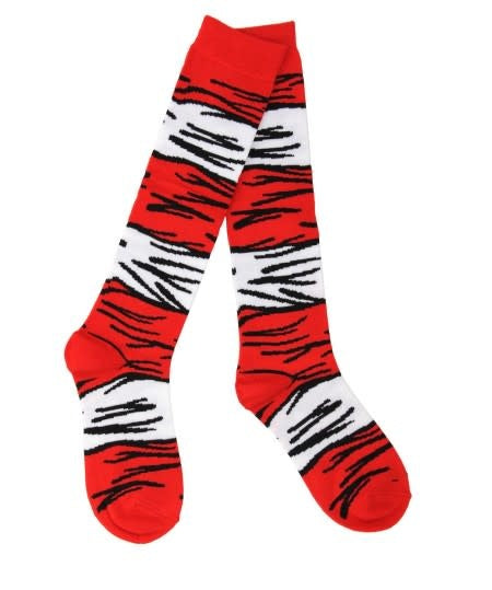 Dr. Seuss The Cat in the Hat Costume Socks Adult
