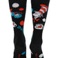 Dr. Seuss The Cat In The Hat Pattern Socks Adult