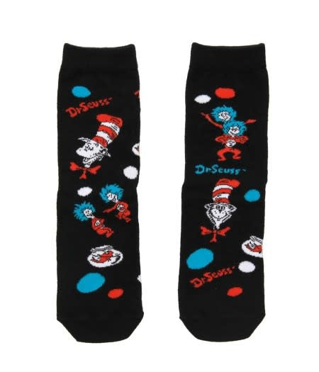 Dr. Seuss The Cat In The Hat Pattern Socks Kids