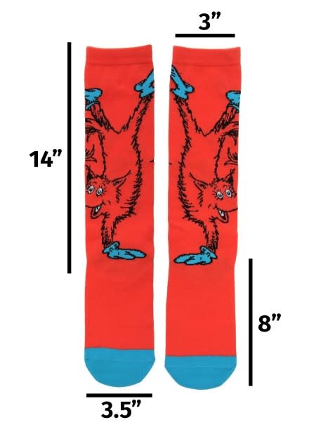 Dr. Seuss Fox in Socks Knee High Costume Socks