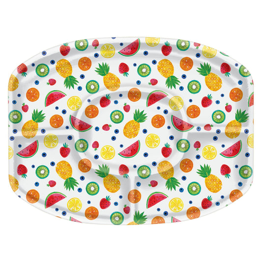 Plastic Sectional Platter: Fruit