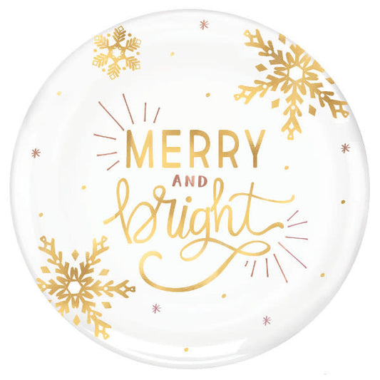 14" Round Platter: Merry & Bright