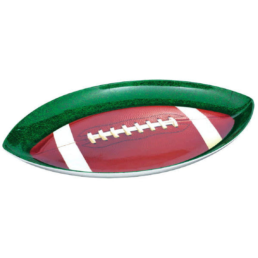 Football Shaped Plastic Platter