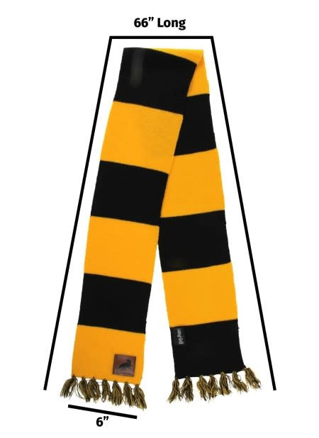 Hufflepuff Patch Striped Scarf