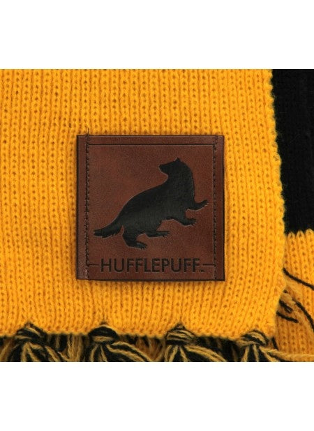 Hufflepuff Patch Striped Scarf