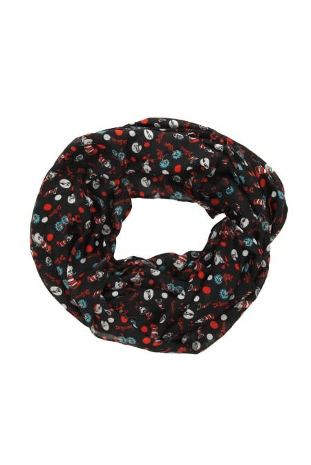 Dr. Seuss The Cat in The Hat Lightweight Infinity Scarf
