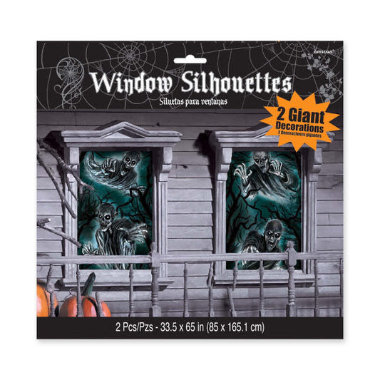 Window Silhouettes: Cemetery (65"x33") (2pk.)