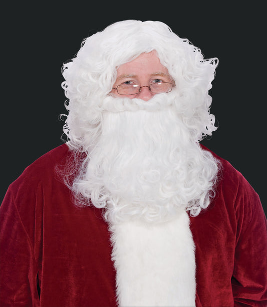 Santa Wig & Beard Set - White