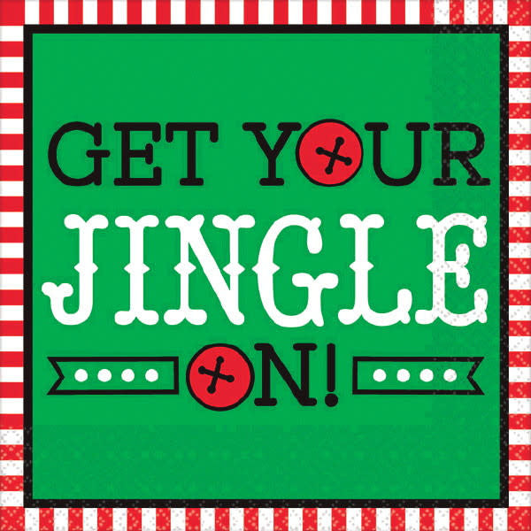 Beverage Napkins: Get Your Jingle On (16ct.)