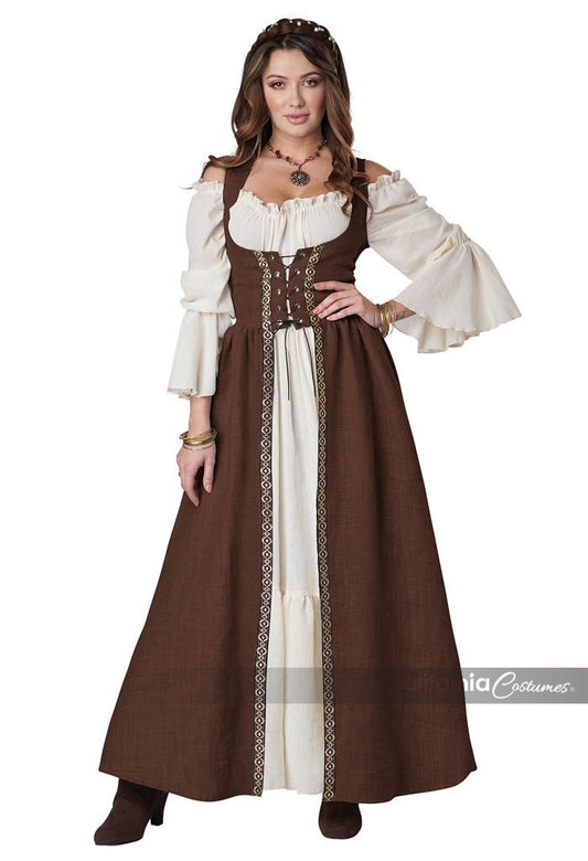 Women's Brown Medieval Overdress