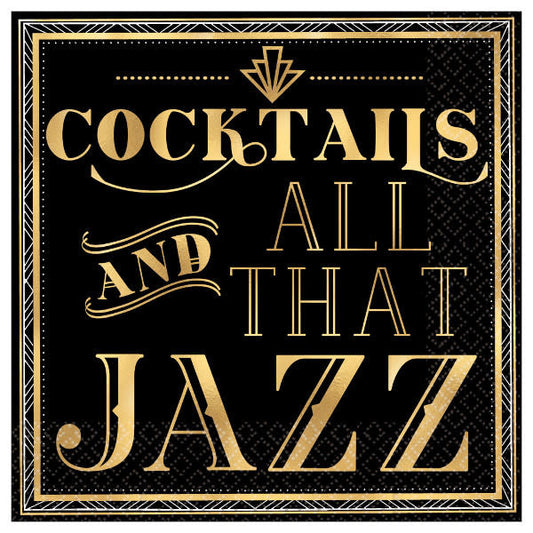 Beverage Napkins: Cocktails And All That Jazz (16ct.)