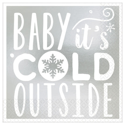 Beverage Napkins: Baby It's Cold Outside (16ct.)