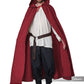 Adult Hooded Cloak: Burgundy - O/S