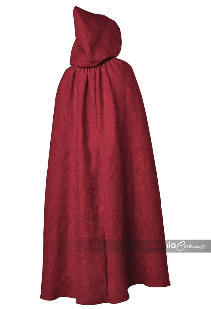 Adult Hooded Cloak: Burgundy - O/S