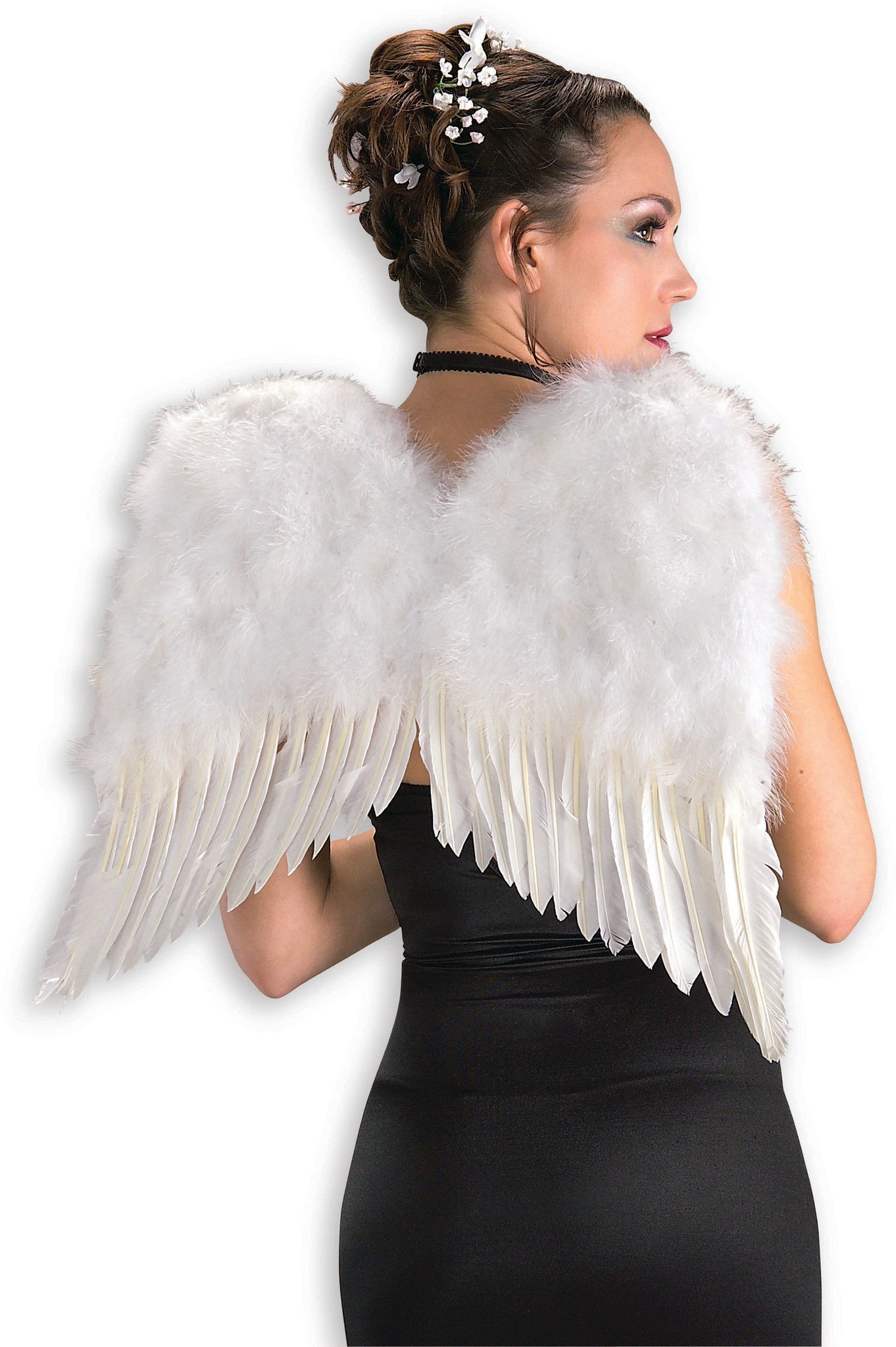 20" Feather Angel Wing: White