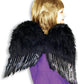 20" Feather Angel Wings: Black