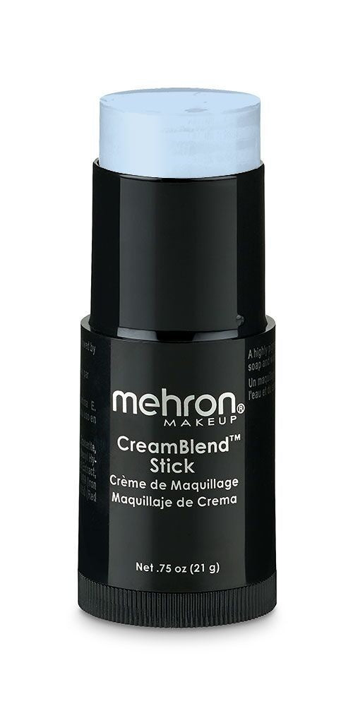 Mehron Cream blend stick in the moonlight white shade.