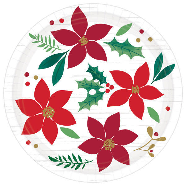 7'' Round Plates: Christmas Wishes (8ct.)