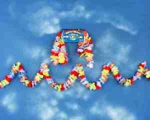 100" Hawaiian Luau Flower Garland