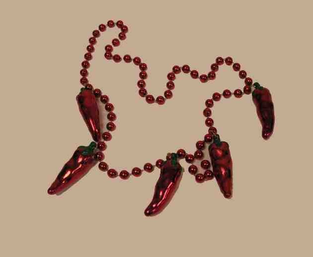 36" Chili Pepper Beads