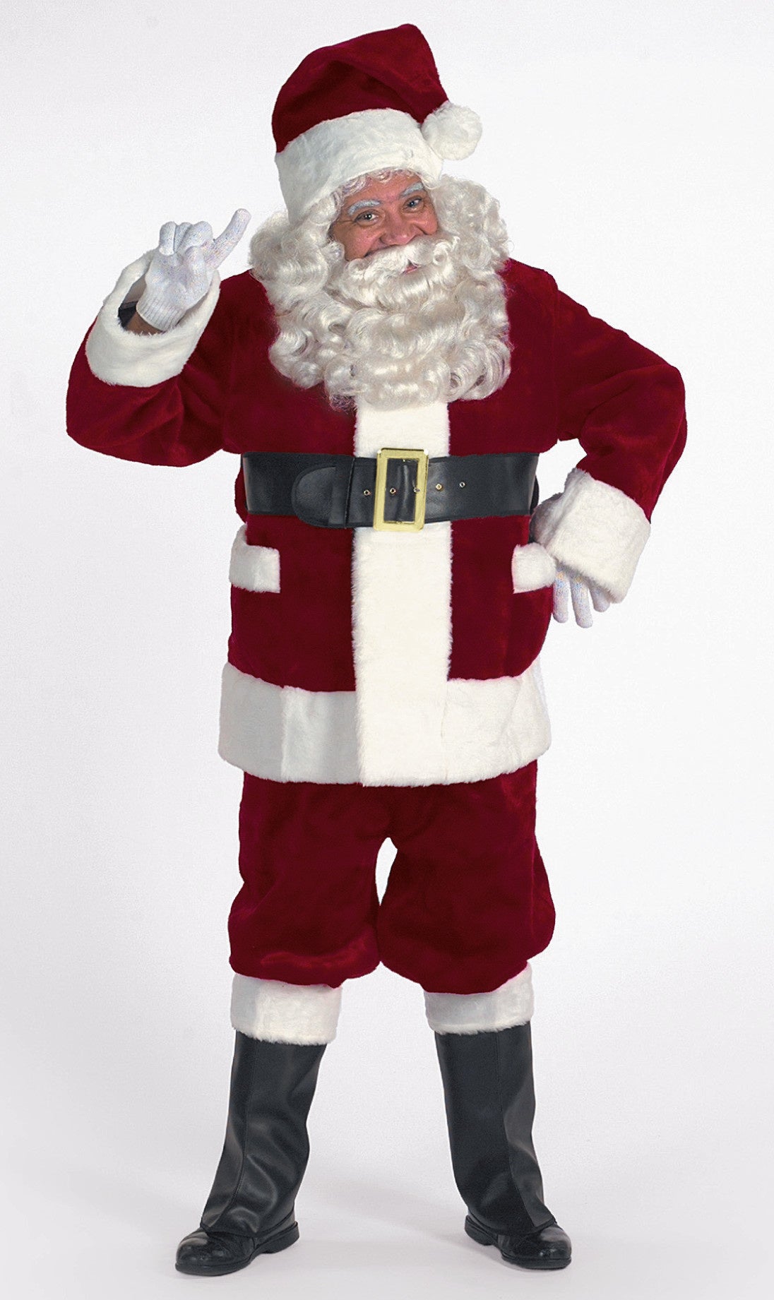 Burgundy Deluxe Santa Suit w/ Outside Pockets