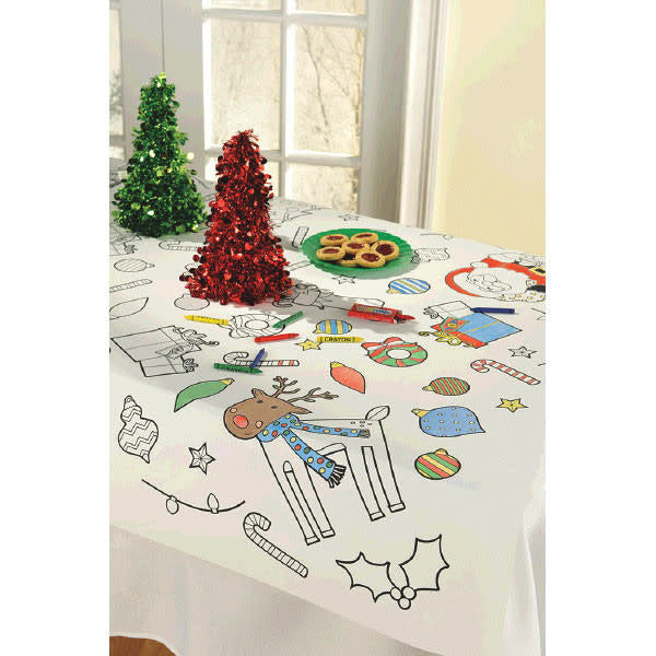 Christmas Color-In Table Cover