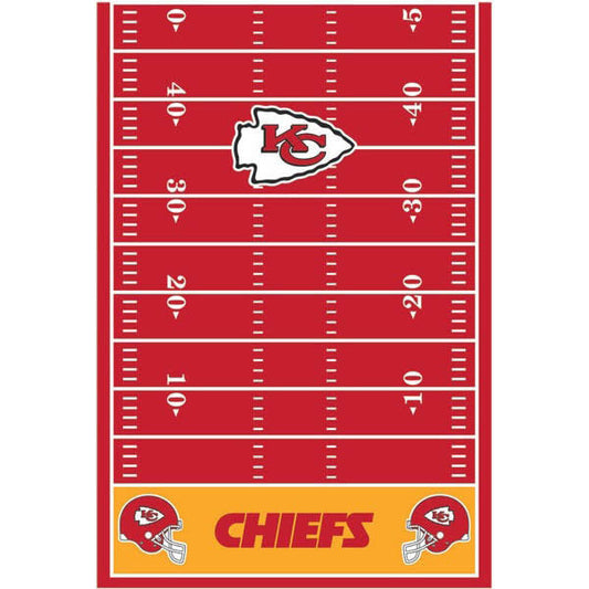 NFL Plastic Table Cover - Kansas City Chiefs Field
