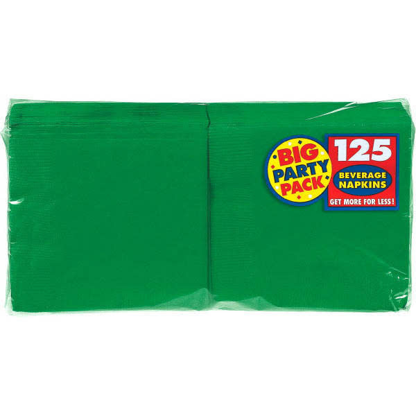 Beverage Napkins - Green (125ct.)