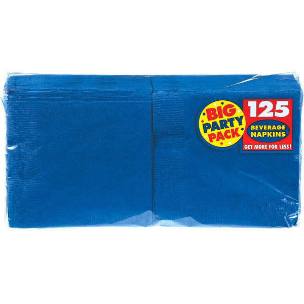 Beverage Napkins - Royal Blue (125ct.)