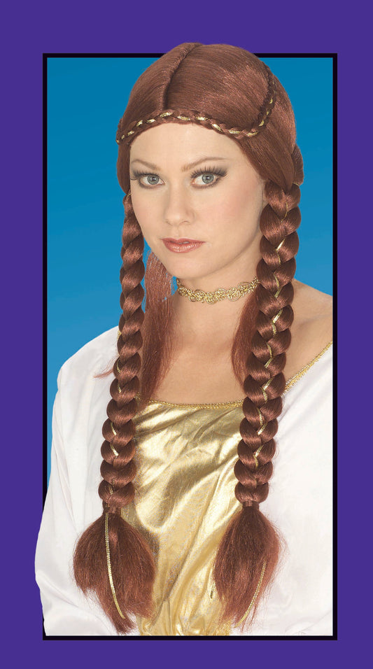 Braided Renaissance Wig: Auburn