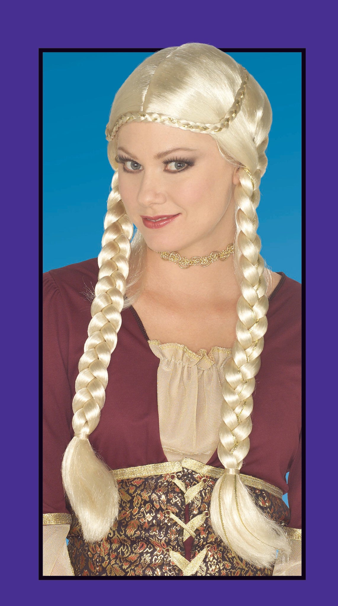 Braided Renaissance Wig: Blonde
