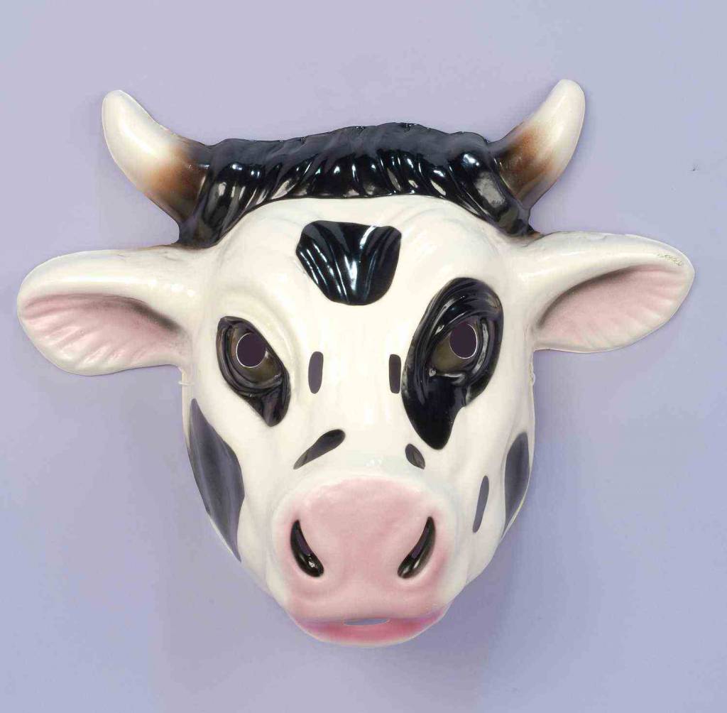 Plastic Animal Mask: Cow