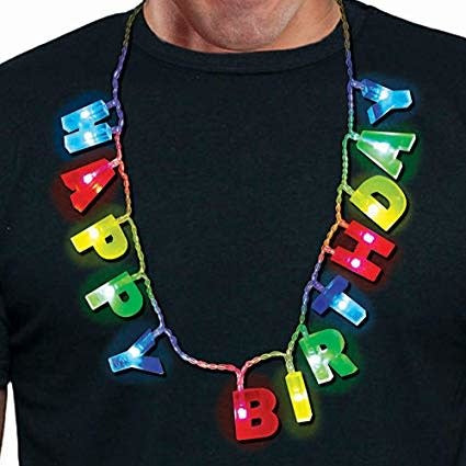 Birthday Light up Necklace