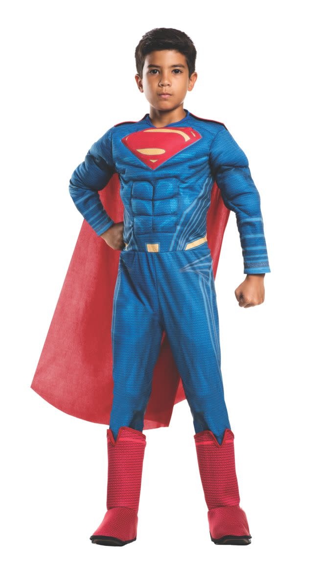 Boy's Deluxe Superman Costume with Muscle Chest