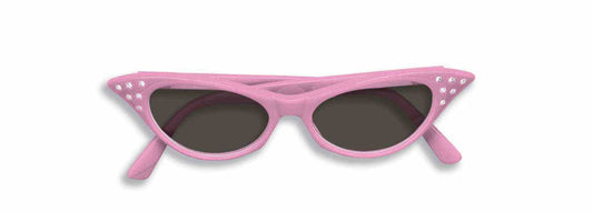 50’s Rhinestone Tinted Glasses: Pink