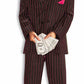 Men's Plus Size Jazzy Pink Gangster Suit Costume