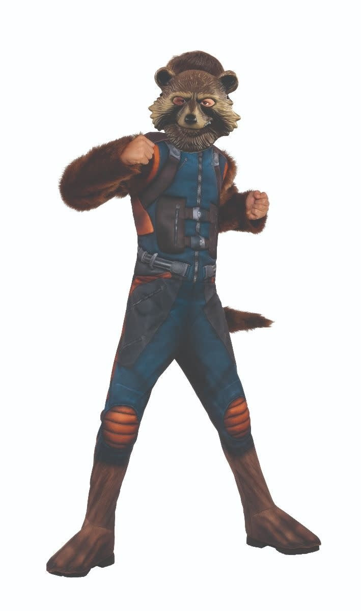 Kid's Deluxe Rocket Raccoon Costume with Muscle Chest