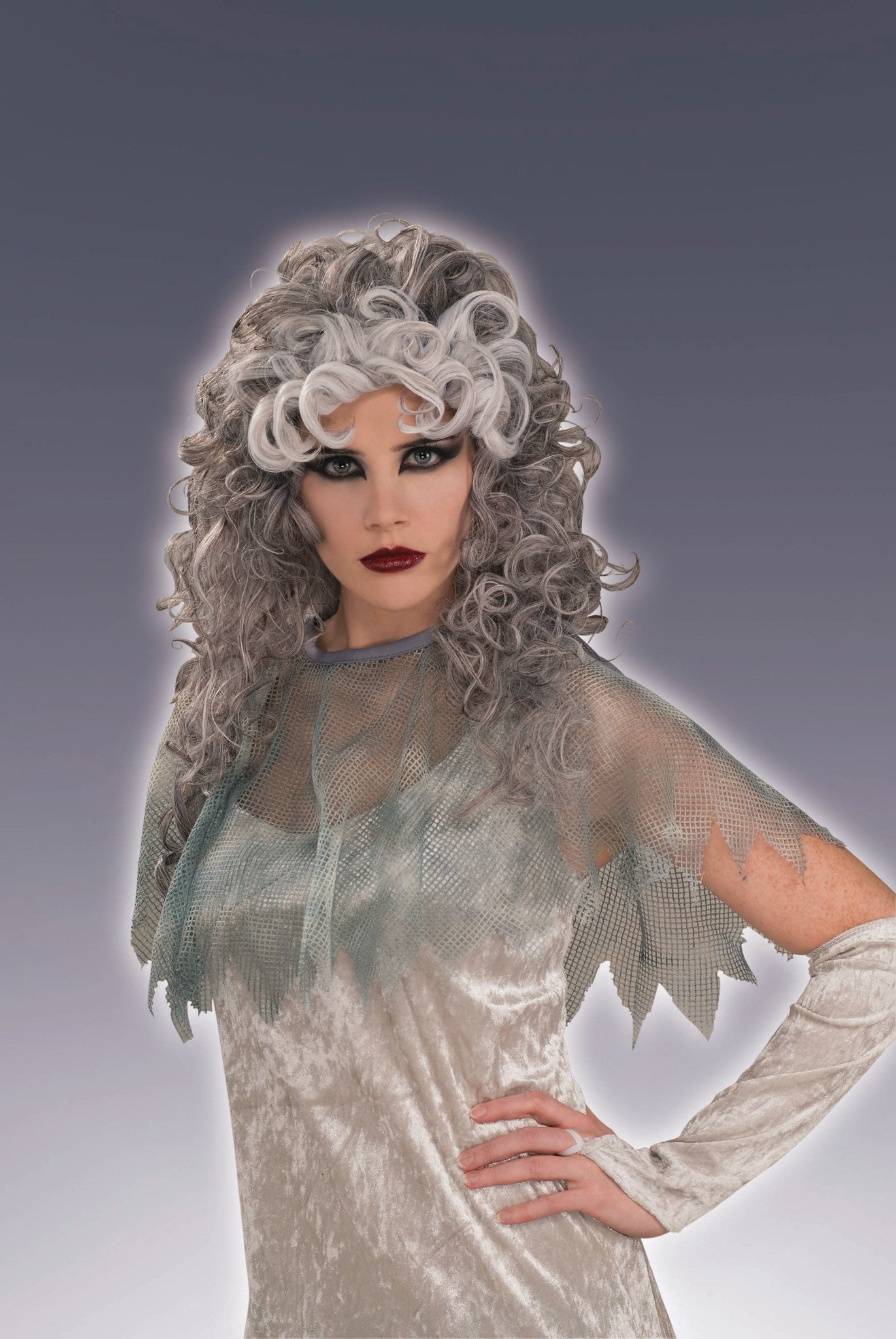 Ghostly Gal Wig: Grey