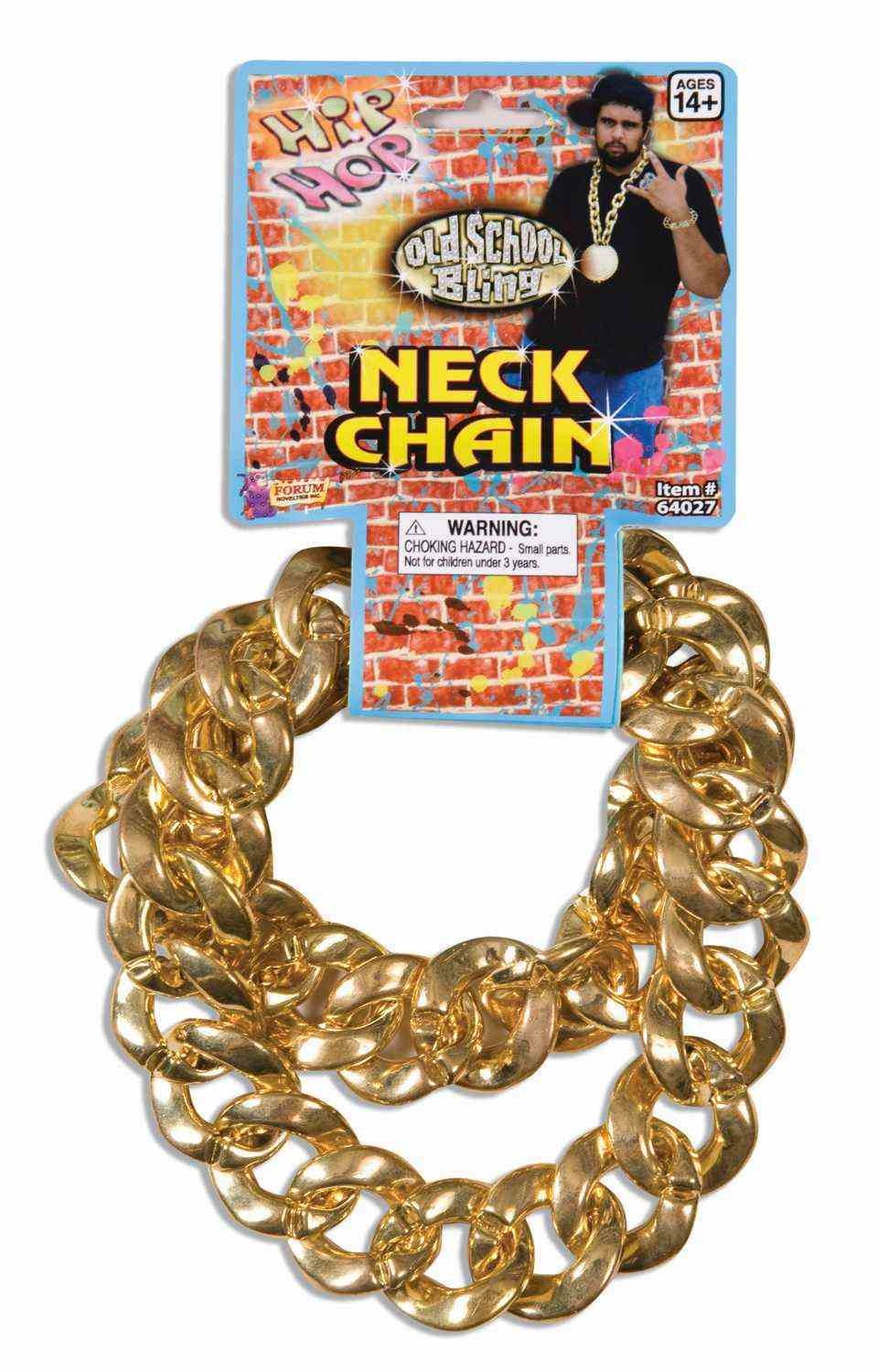 80's Big Links Neck Chain: Gold