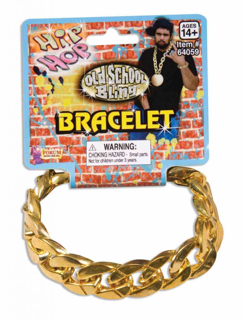 80's Big Links Giant Bracelet: Gold