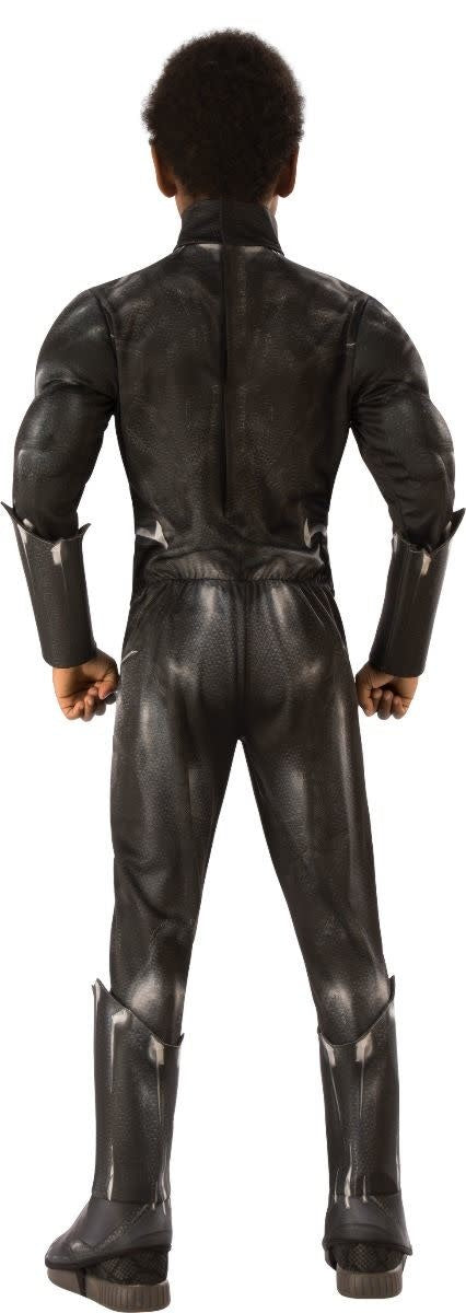 Boy's Black Panther Costume with Muscle Chest