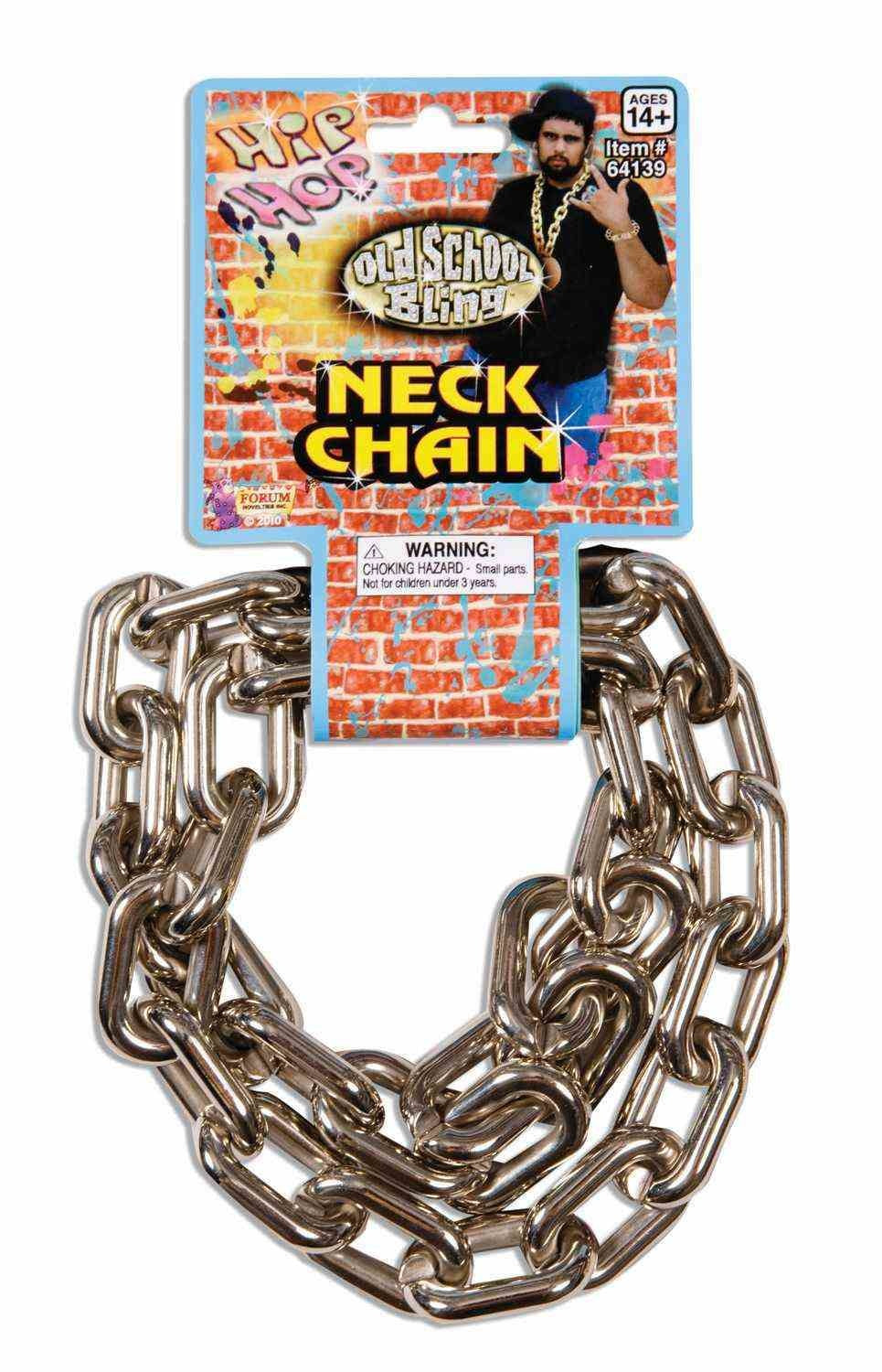 80's Big Links Neck Chain: Silver