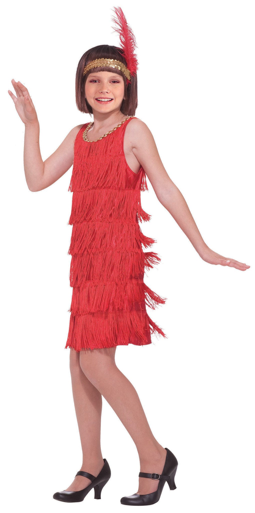 Roaring 20's Flapper Dress: Red