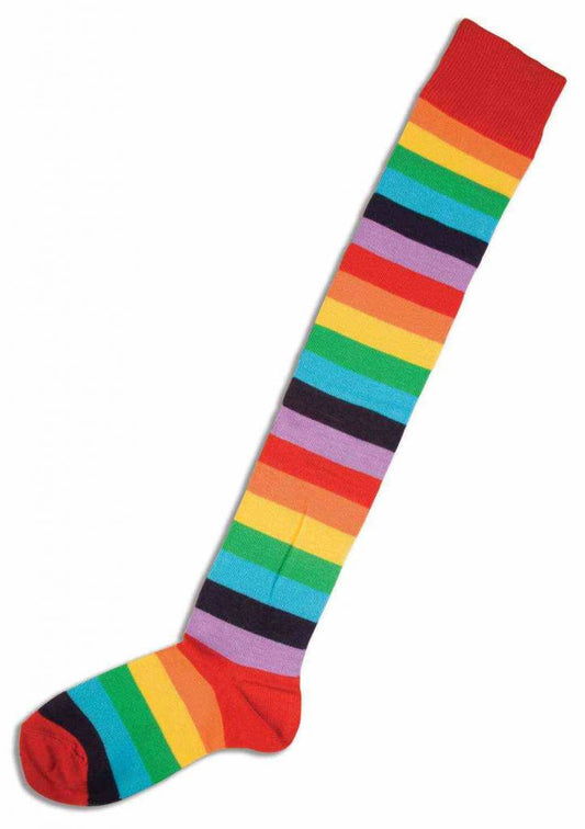 Clown Socks Rainbow: O/S