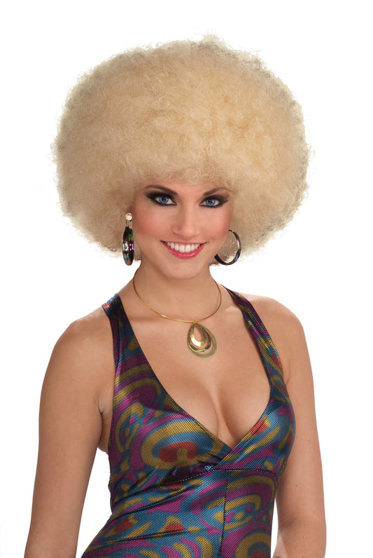 Deluxe Afro Wig: Mixed Blonde