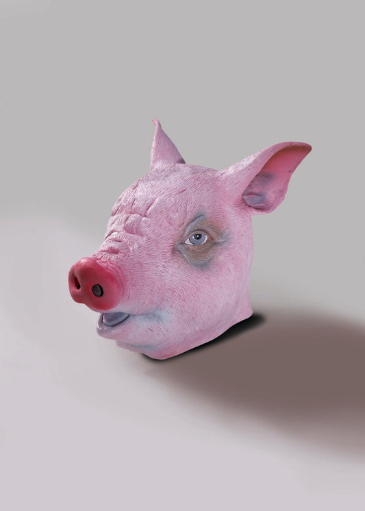 Deluxe Latex Animal Mask: Pig